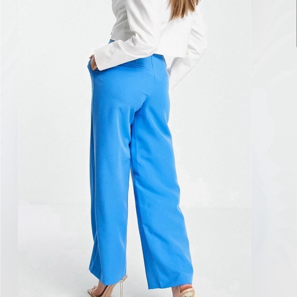 NWT-Alice and Olivia wild leg long pant in blue size 10 - Picture 8 of 8